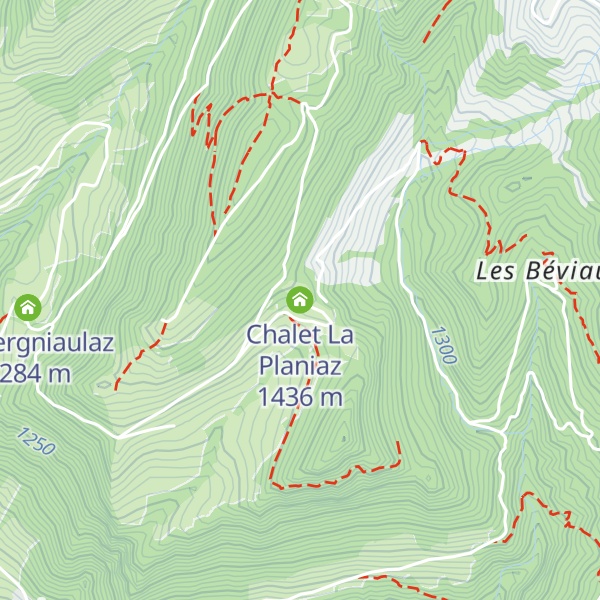 Map of Chalet La Planiaz