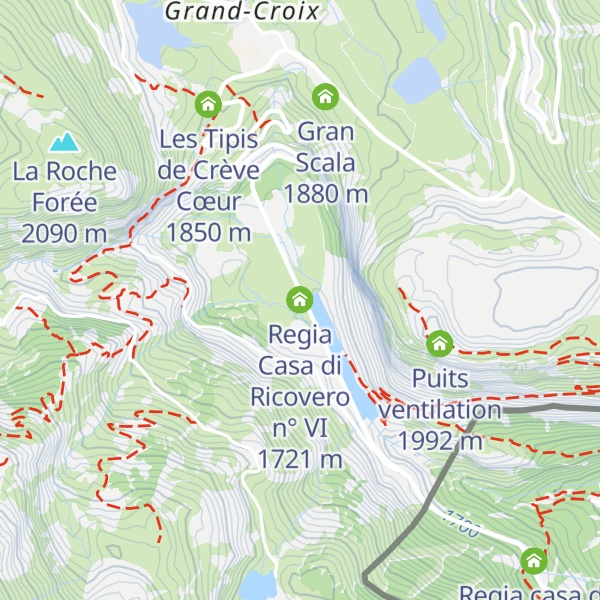 Map of Regia Casa di Ricovero n° VI