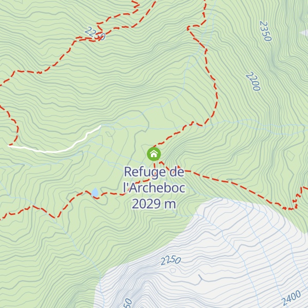 Map of Refuge de l'Archeboc