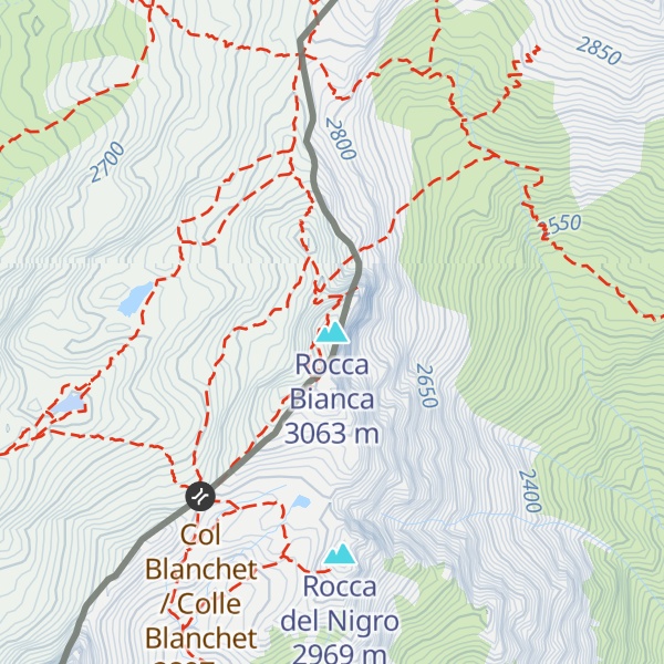 Map of Rocca Bianca