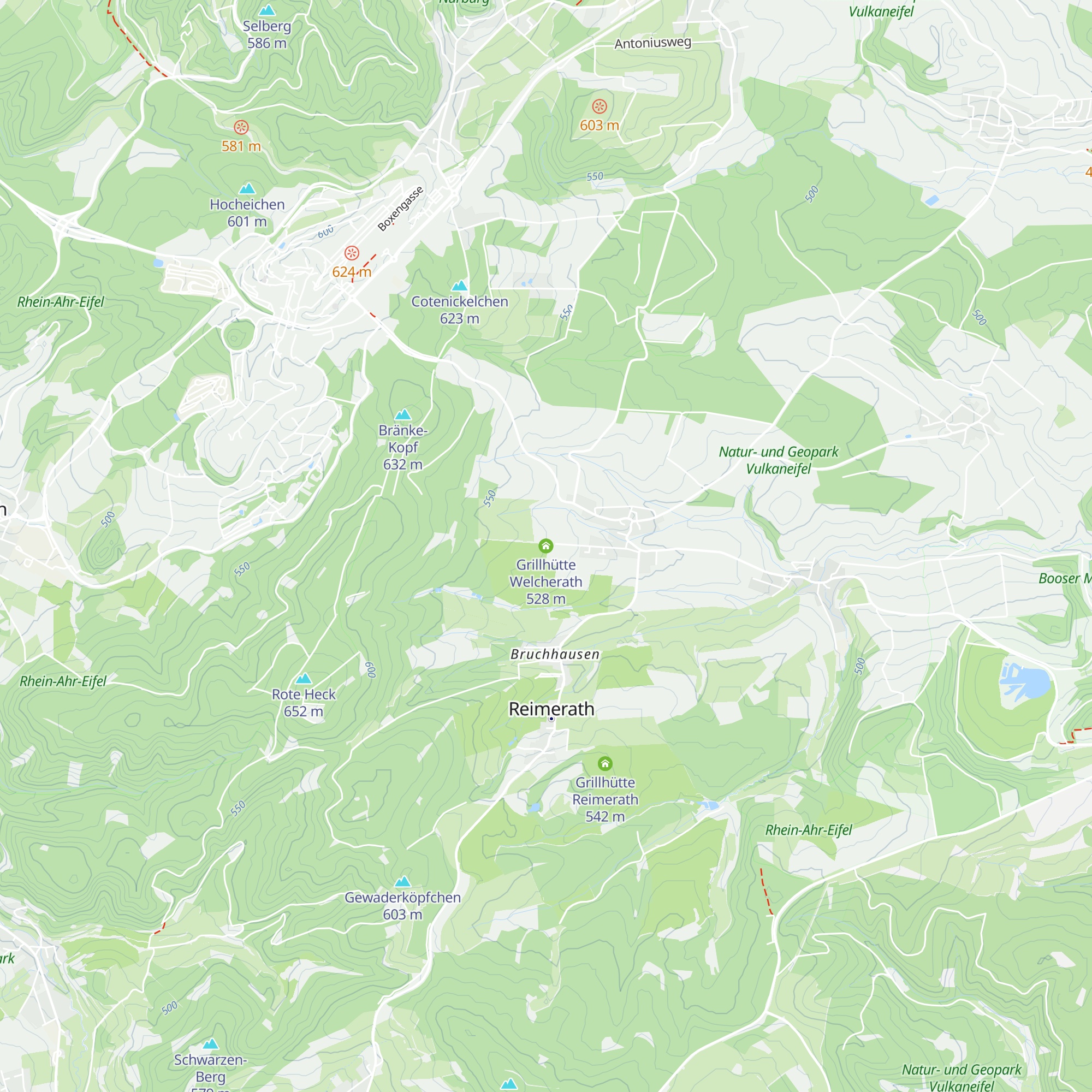Grillhütte Welcherath map