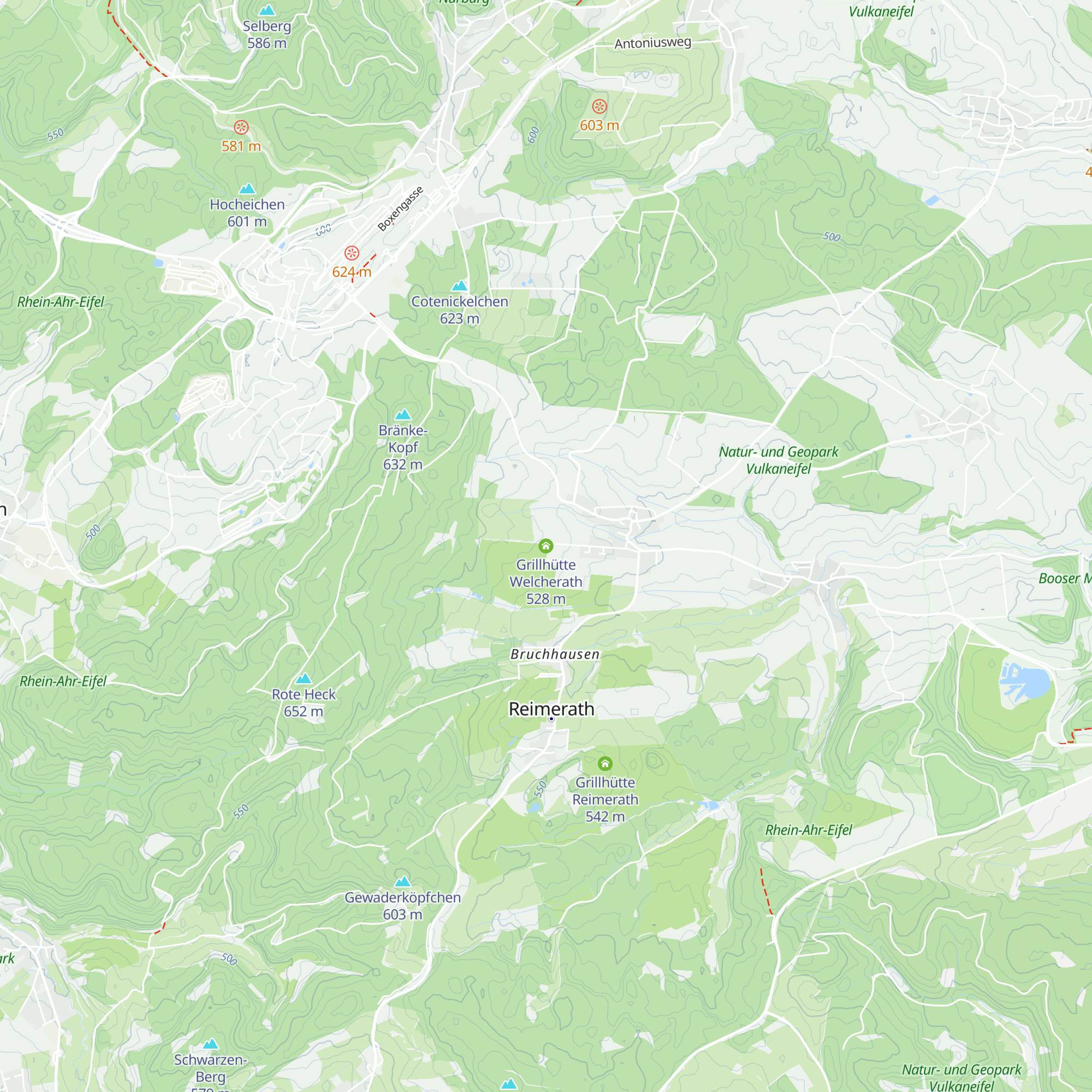 Grillhütte Welcherath map