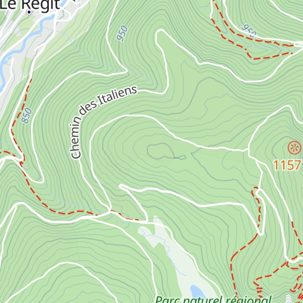 Map of La Tête du Régit