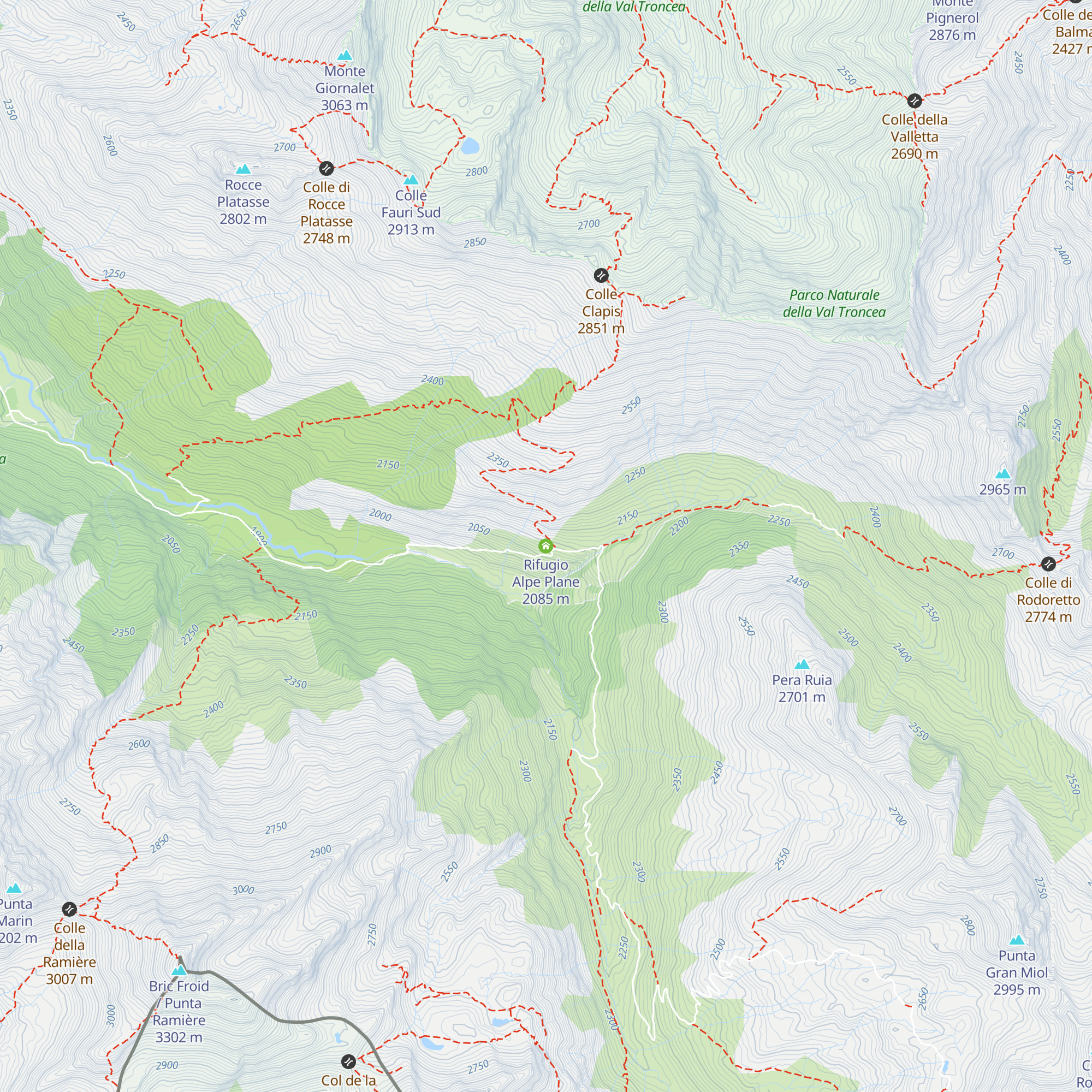 Rifugio Alpe Plane map