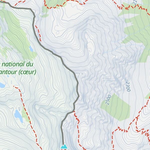 Map of Mont Vallonnet Nord / Cima las Blancias