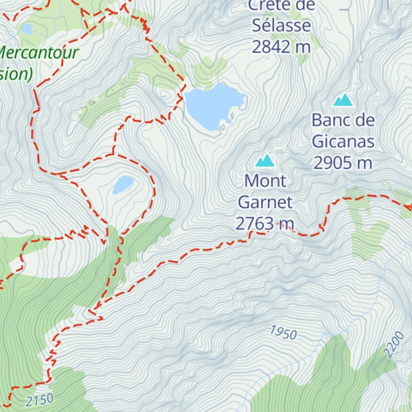 Map of Cime Nègre