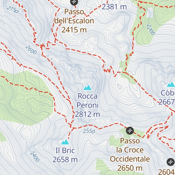 Map of Rocca Peroni