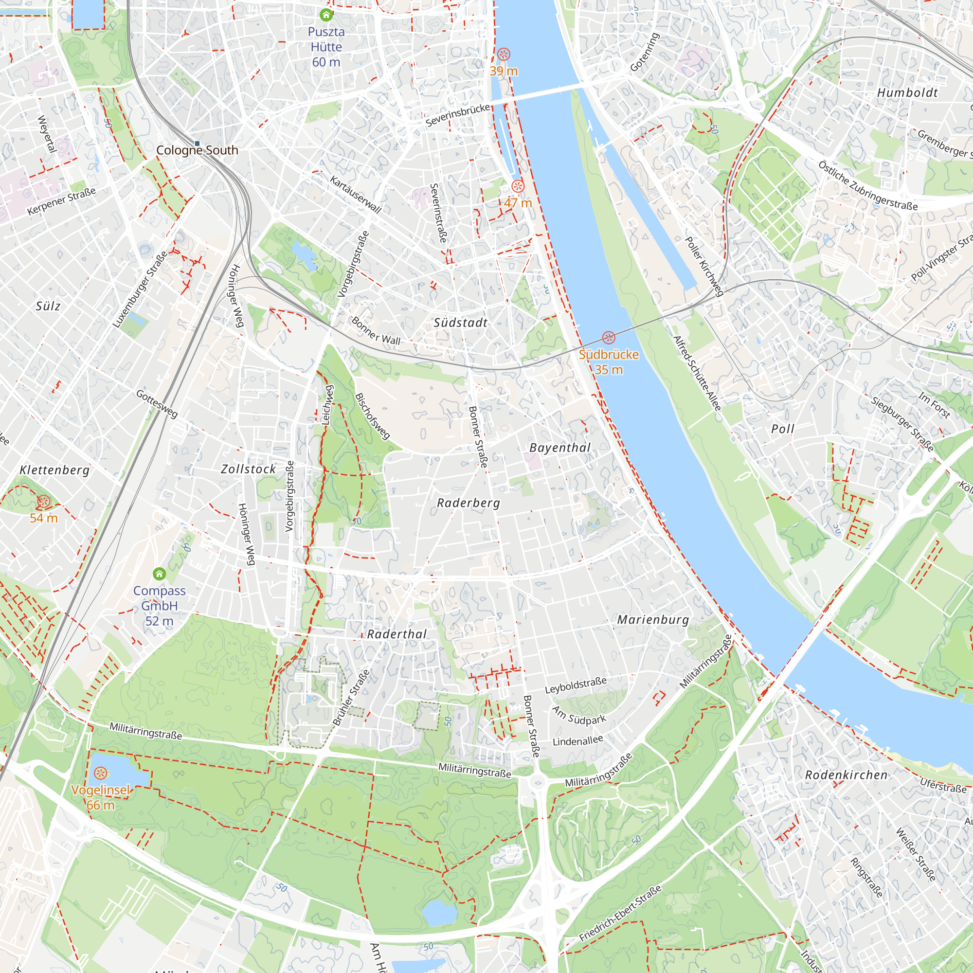 Informationsbüro 3. Baustufe Nord-Süd Stadtbahn map