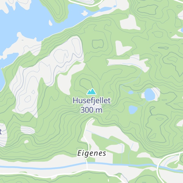 Map of Husefjellet