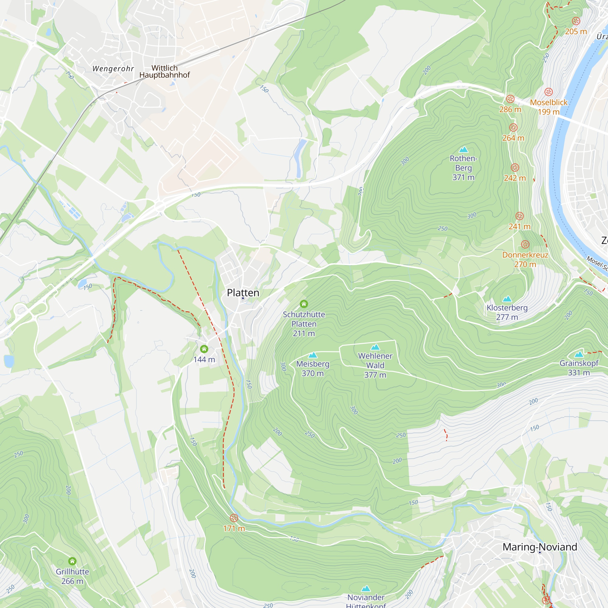 Schutzhütte Platten map