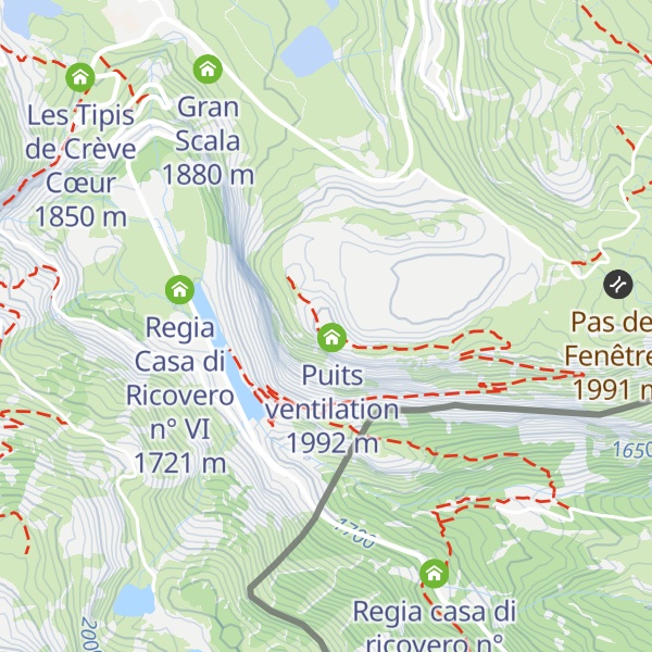 Map of Batterie de Paradiso (vestiges)