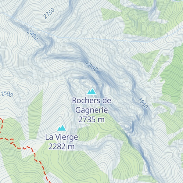 Map of Rochers de Gagnerie