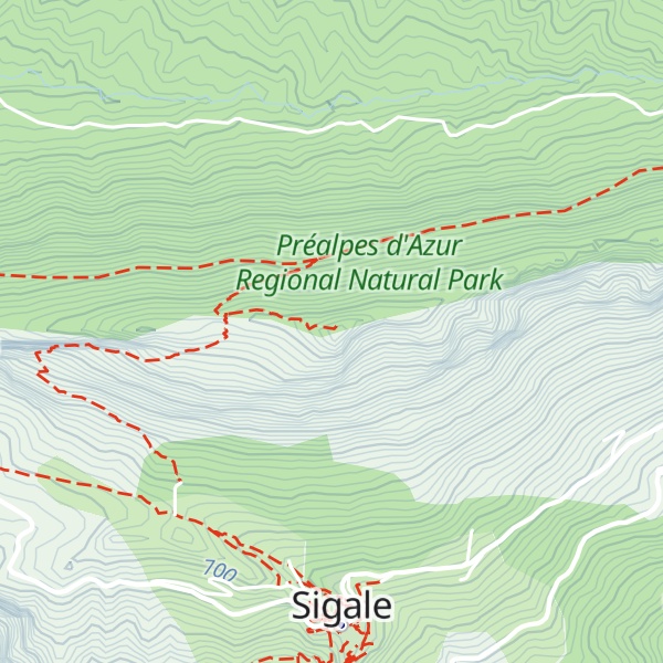 Map of Cime de la Cacia