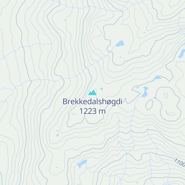 Map of Brekkedalshøgdi