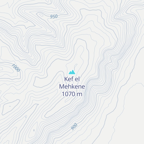 Map of Kef el Mehkene