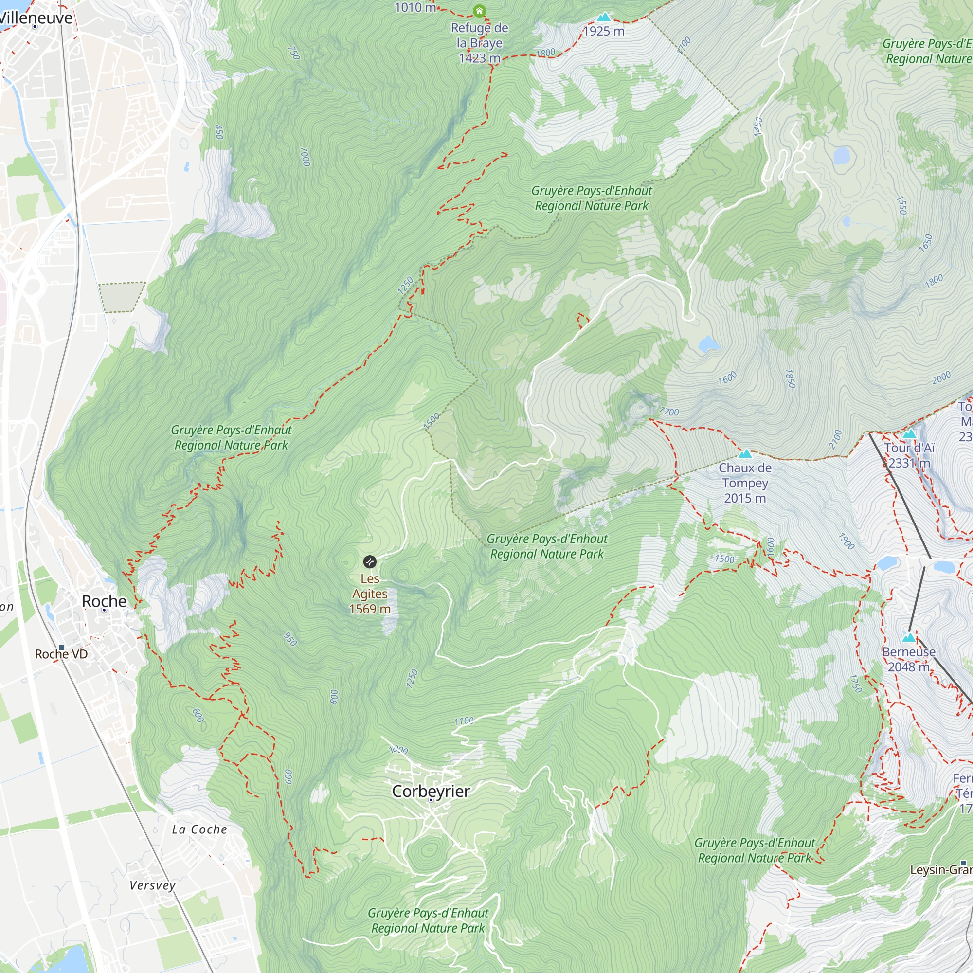Les Cases map