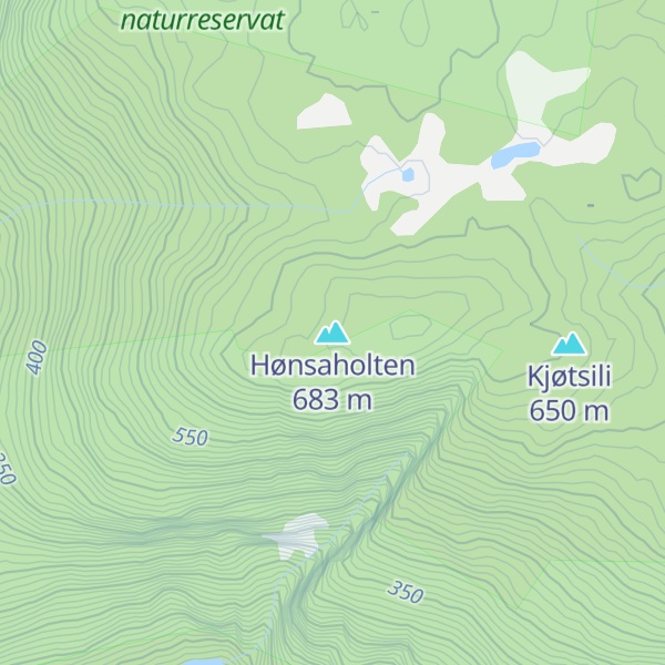 Map of Hønsaholten