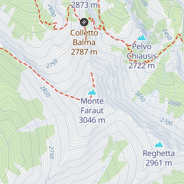 Map of Monte Faraut