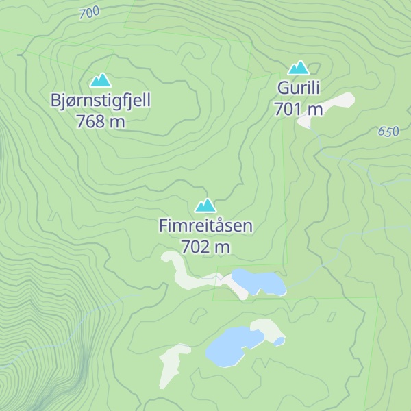 Map of Fimreitåsen