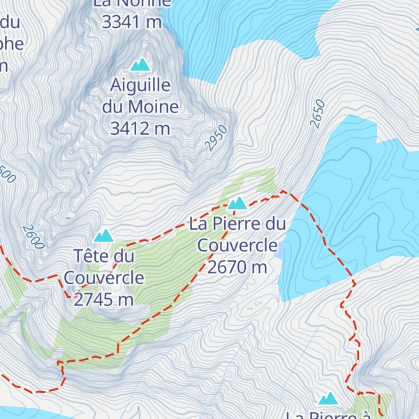 Map of Refuge du Couvercle