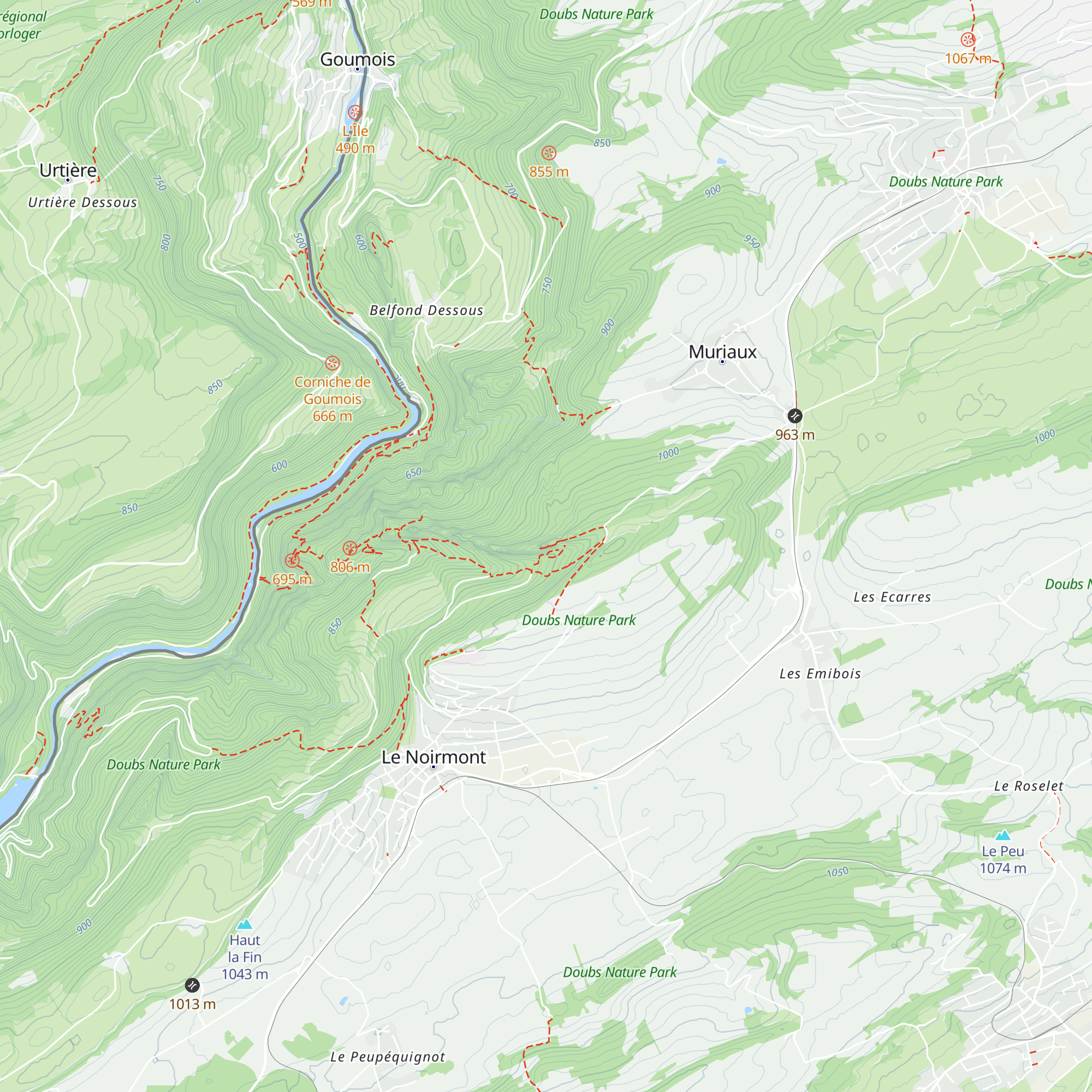 Refuge des Sommêtres map