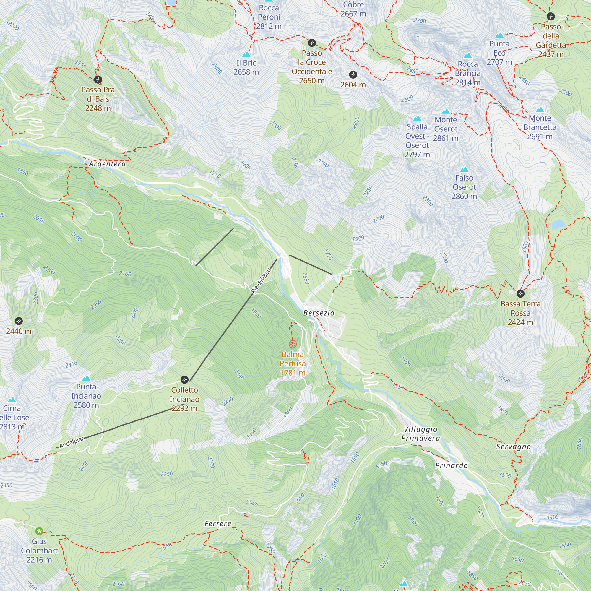 Locanda dell'Oserot map