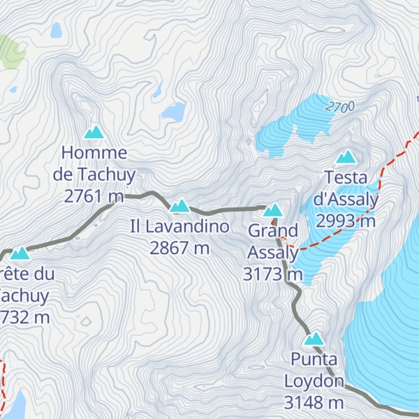 Map of Doigt d'Assaly