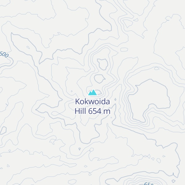 Map of Kokwoida Hill