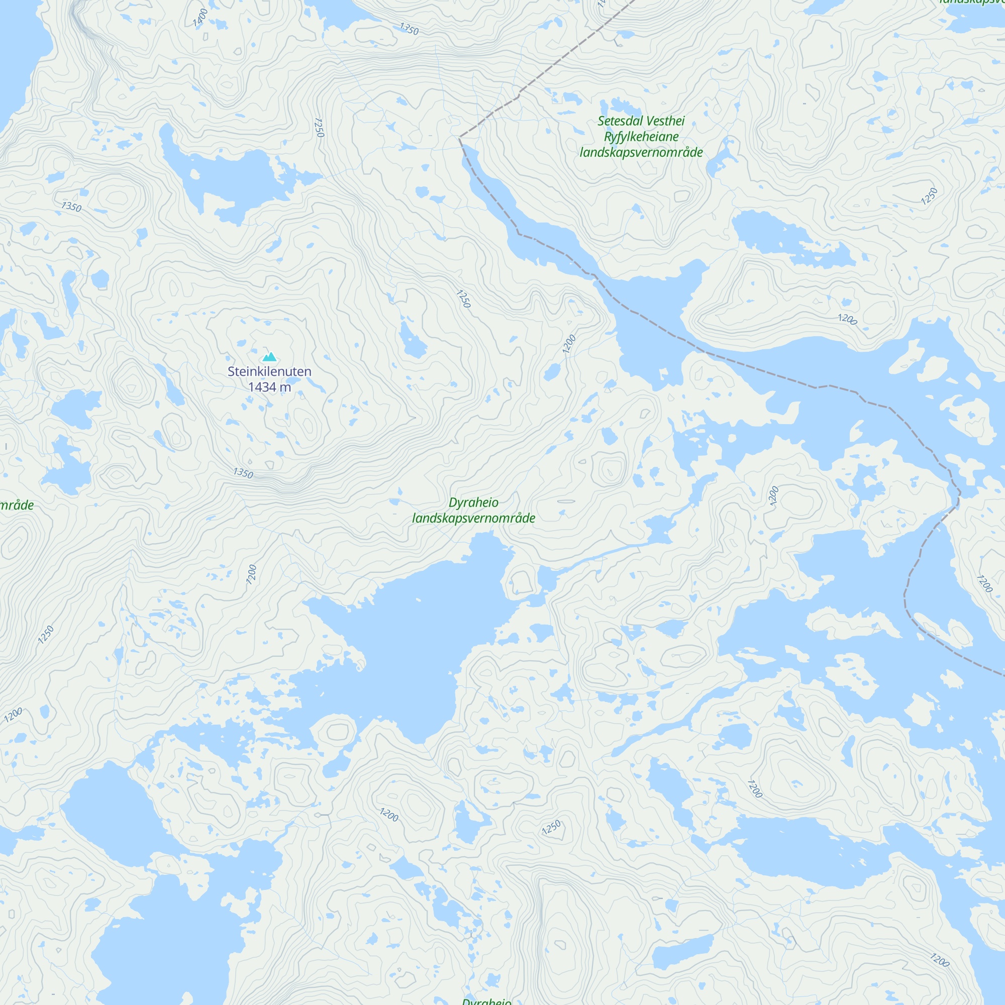 Steinkilehytta map
