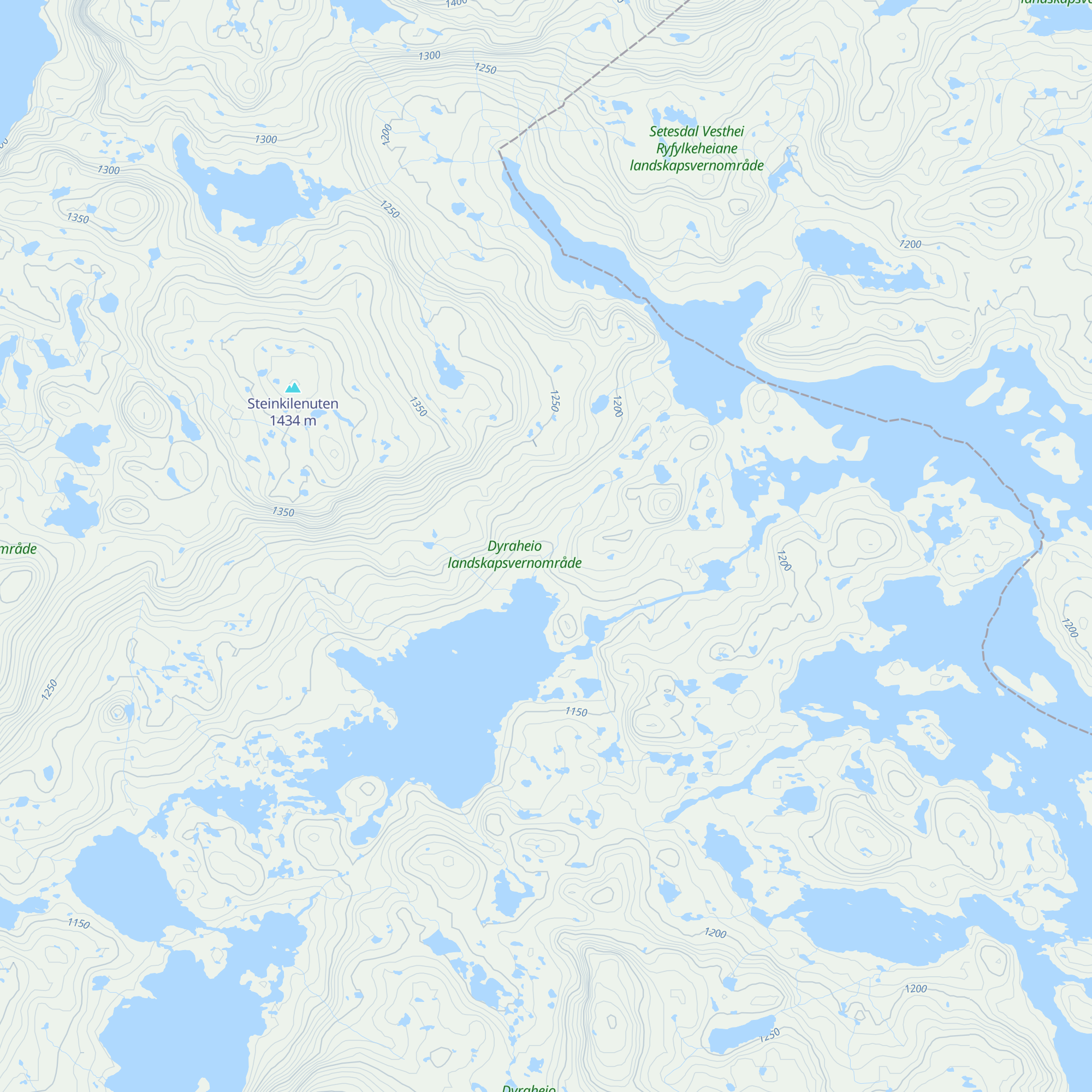 Steinkilehytta map