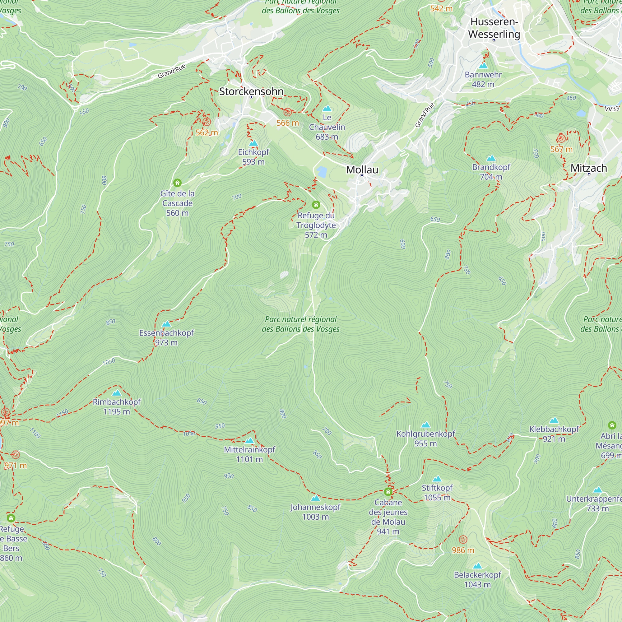Cabane des Tilleuls map