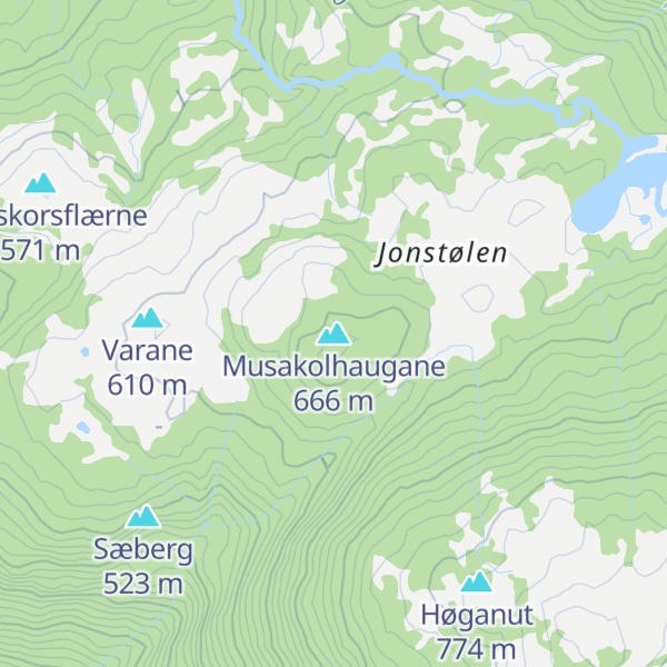 Map of Musakolhaugane
