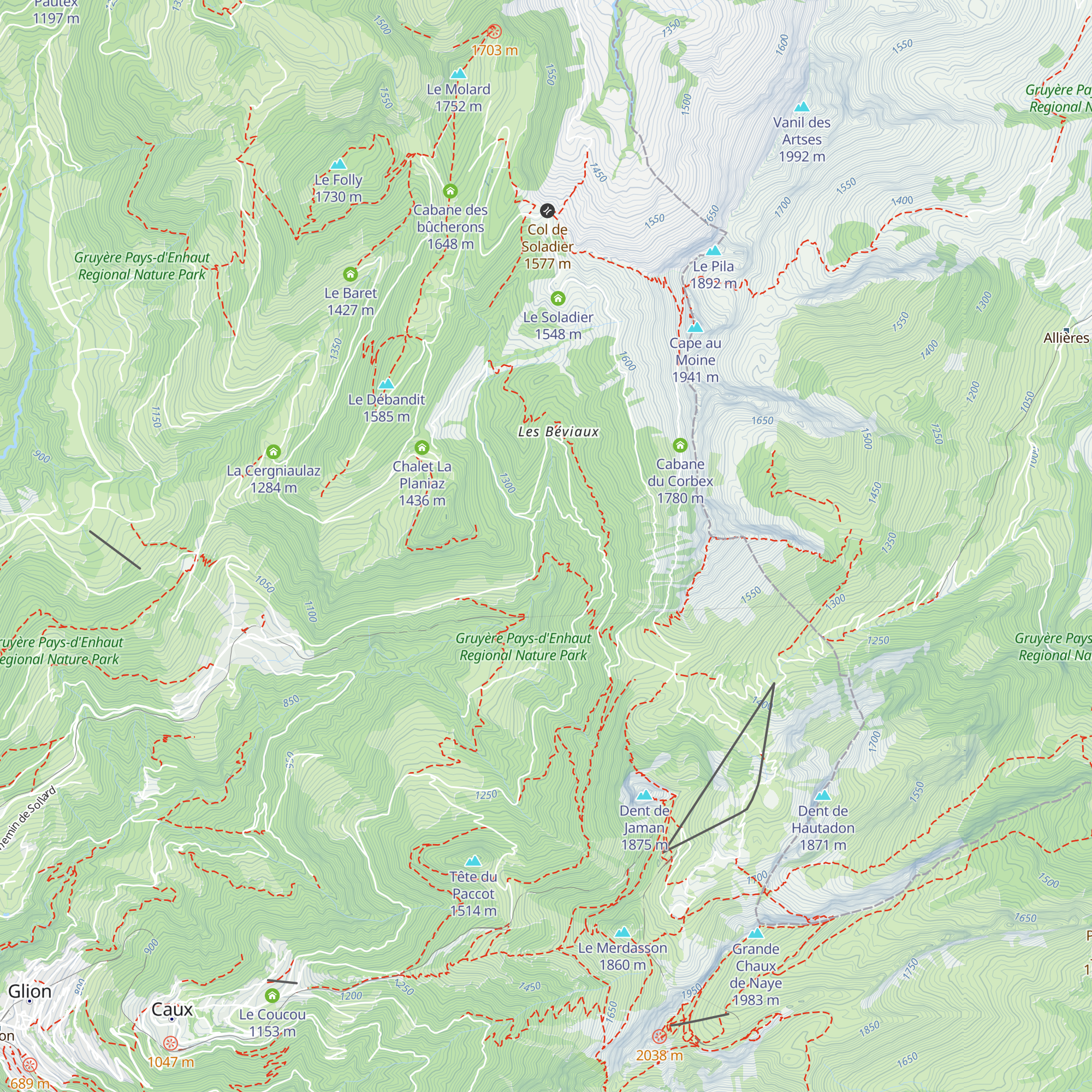 En Baye map