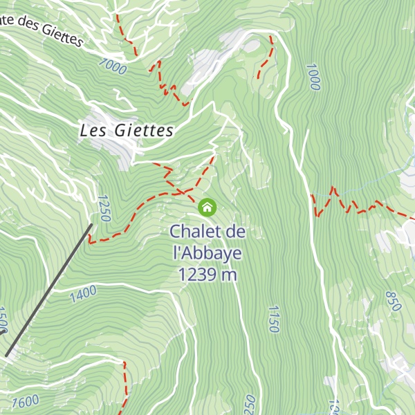 Map of Chalet de l'Abbaye