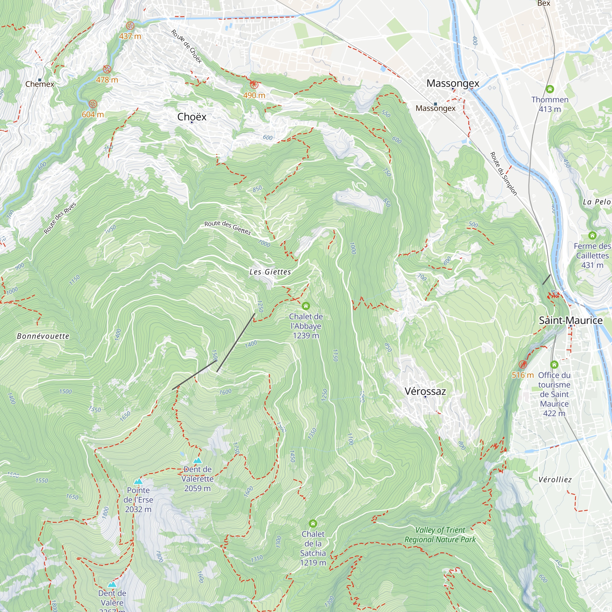 Chalet de l'Abbaye map