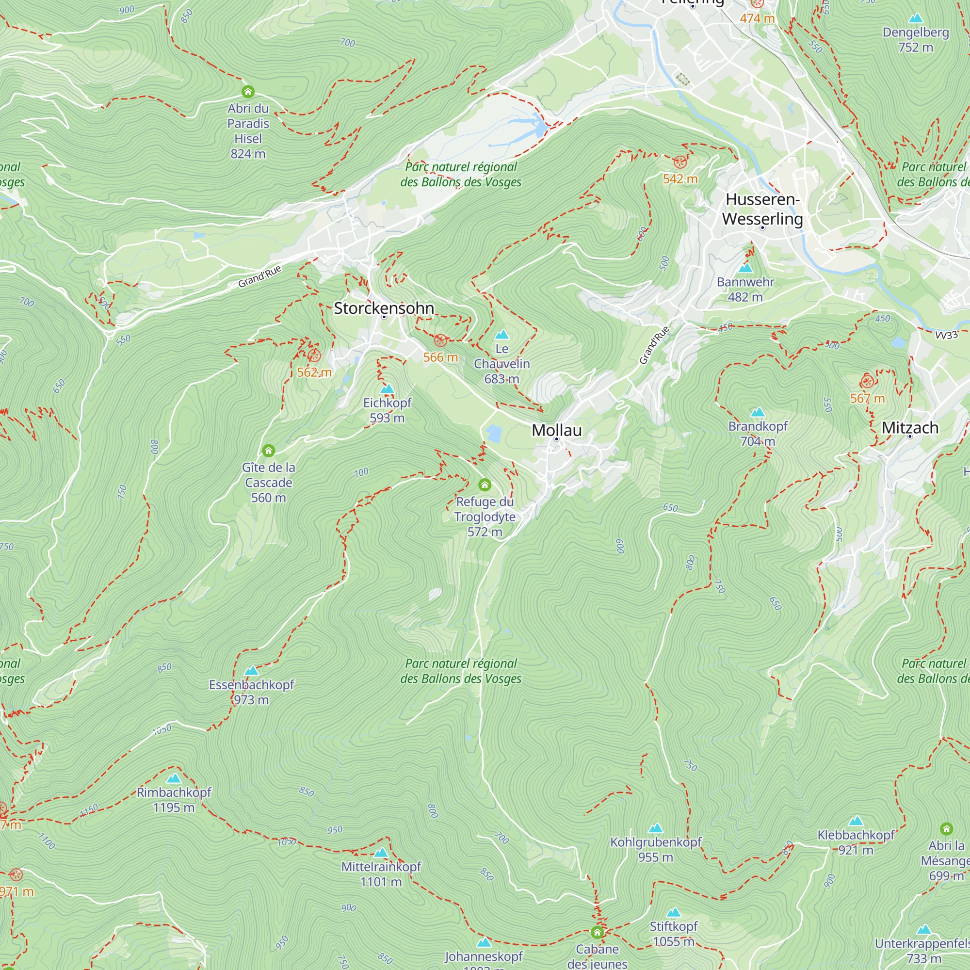 Refuge du Troglodyte map