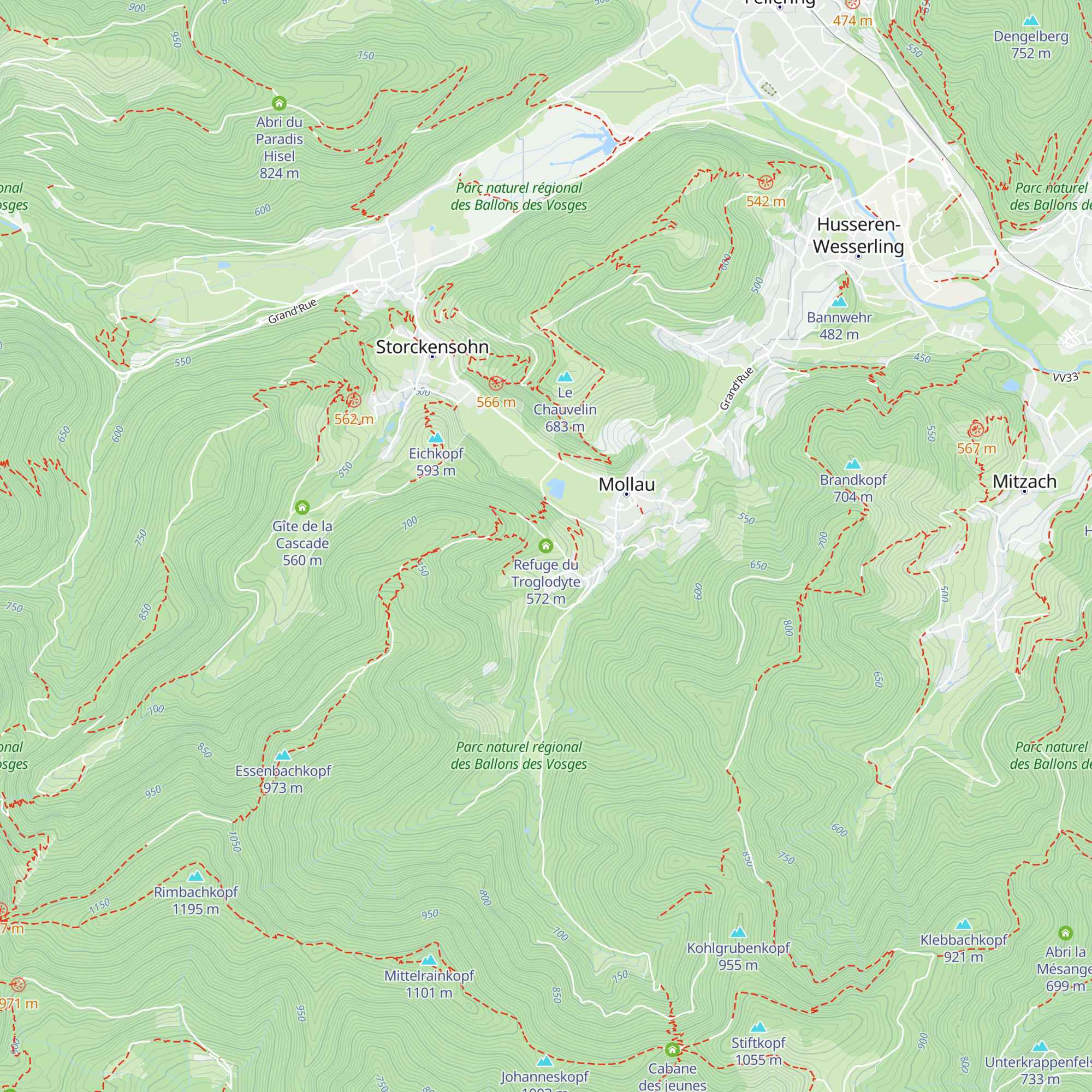 Refuge du Troglodyte map