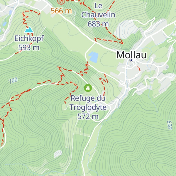 Map of Refuge du Troglodyte