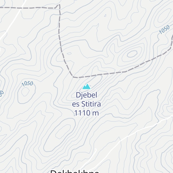 Map of Djebel es Stitira