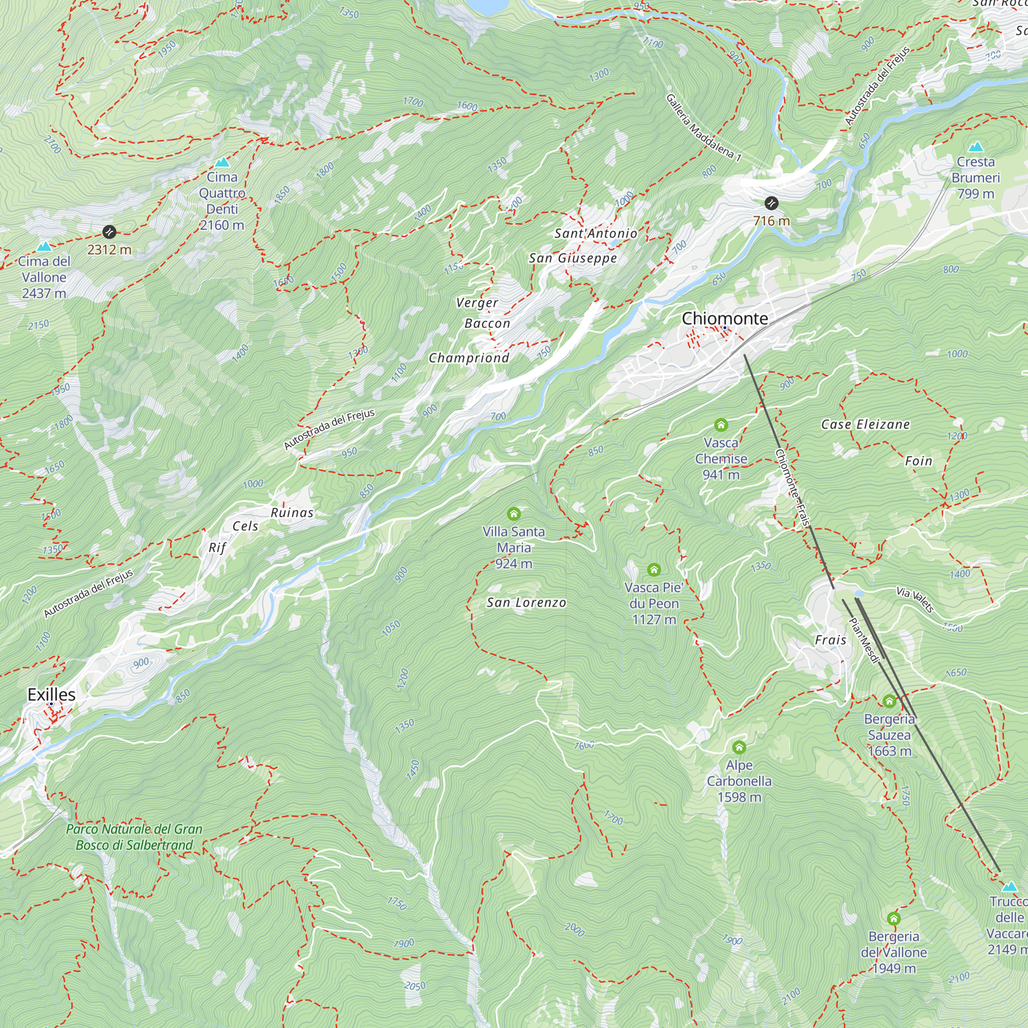 Villa Santa Maria map