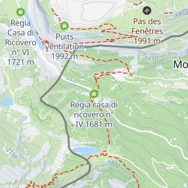 Map of Regia casa di ricovero n° IV