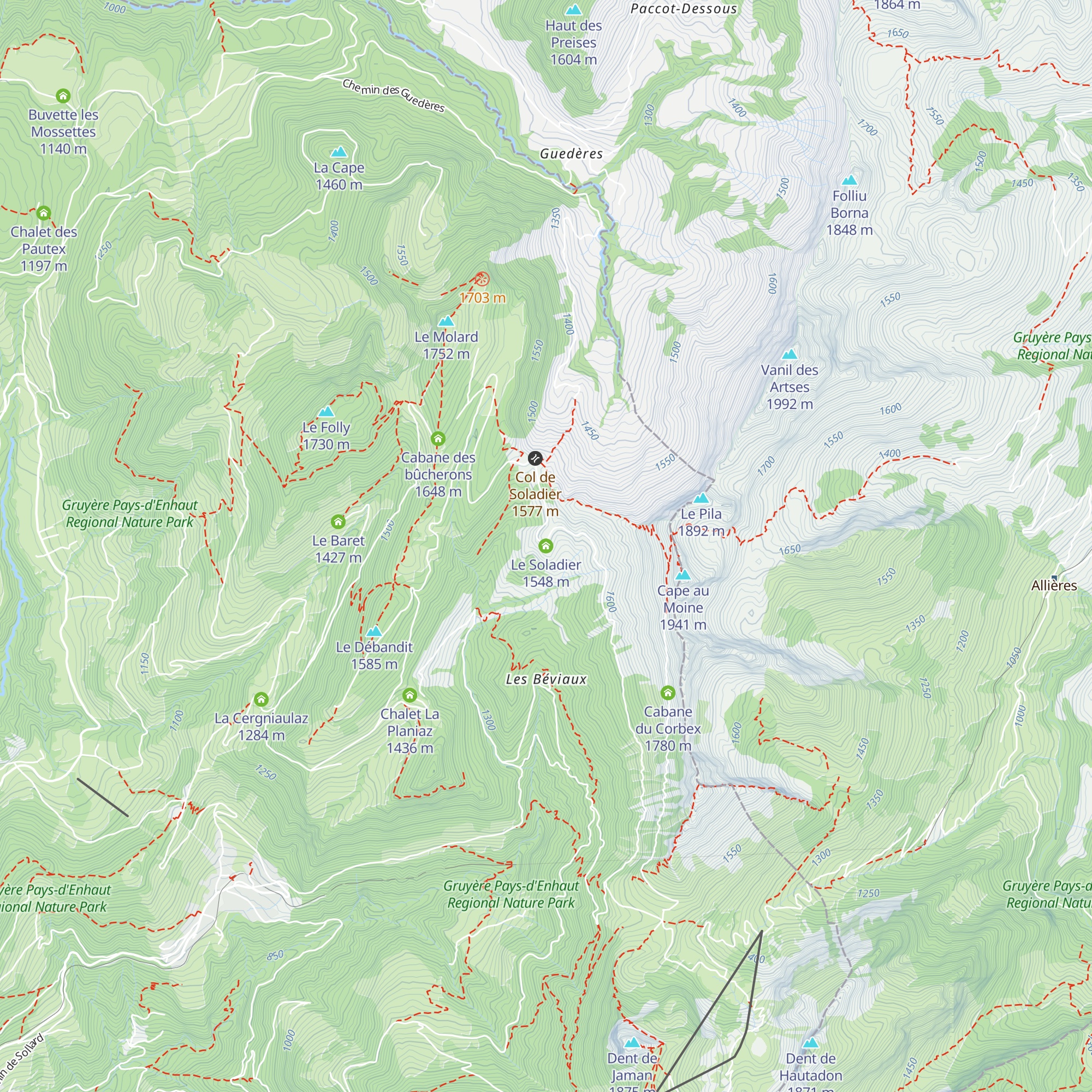 Le Soladier map