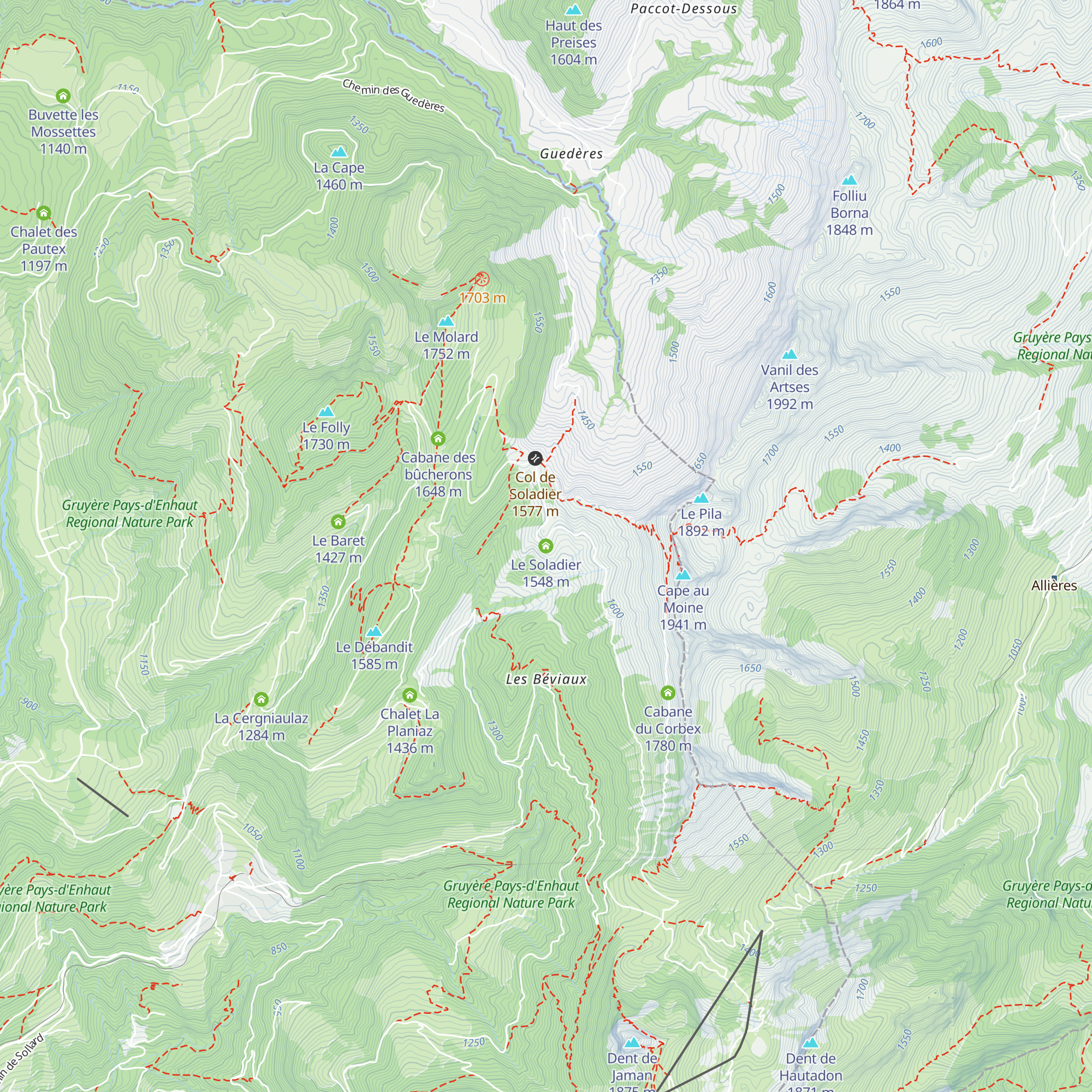 Le Soladier map