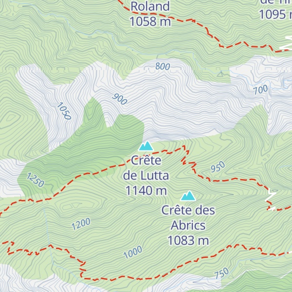 Map of Crête de Lutta