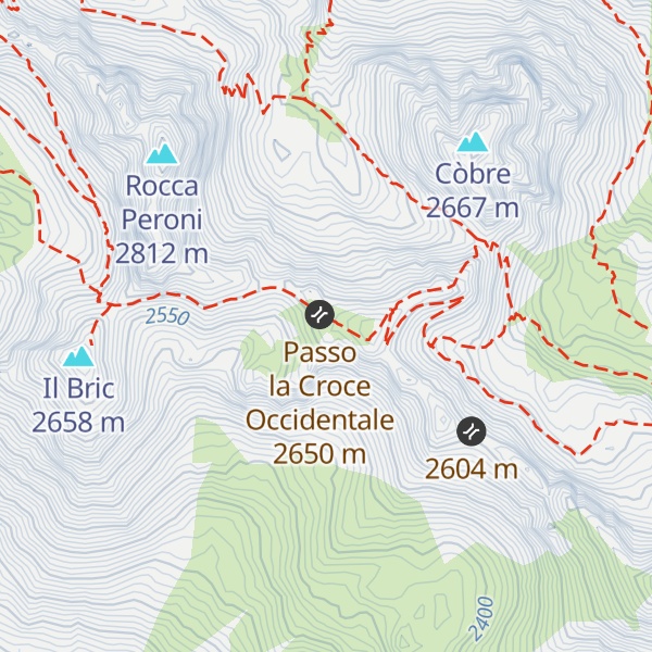 Map of Bivacco Le Due Valli