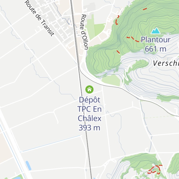 Map of Dépôt TPC En Châlex