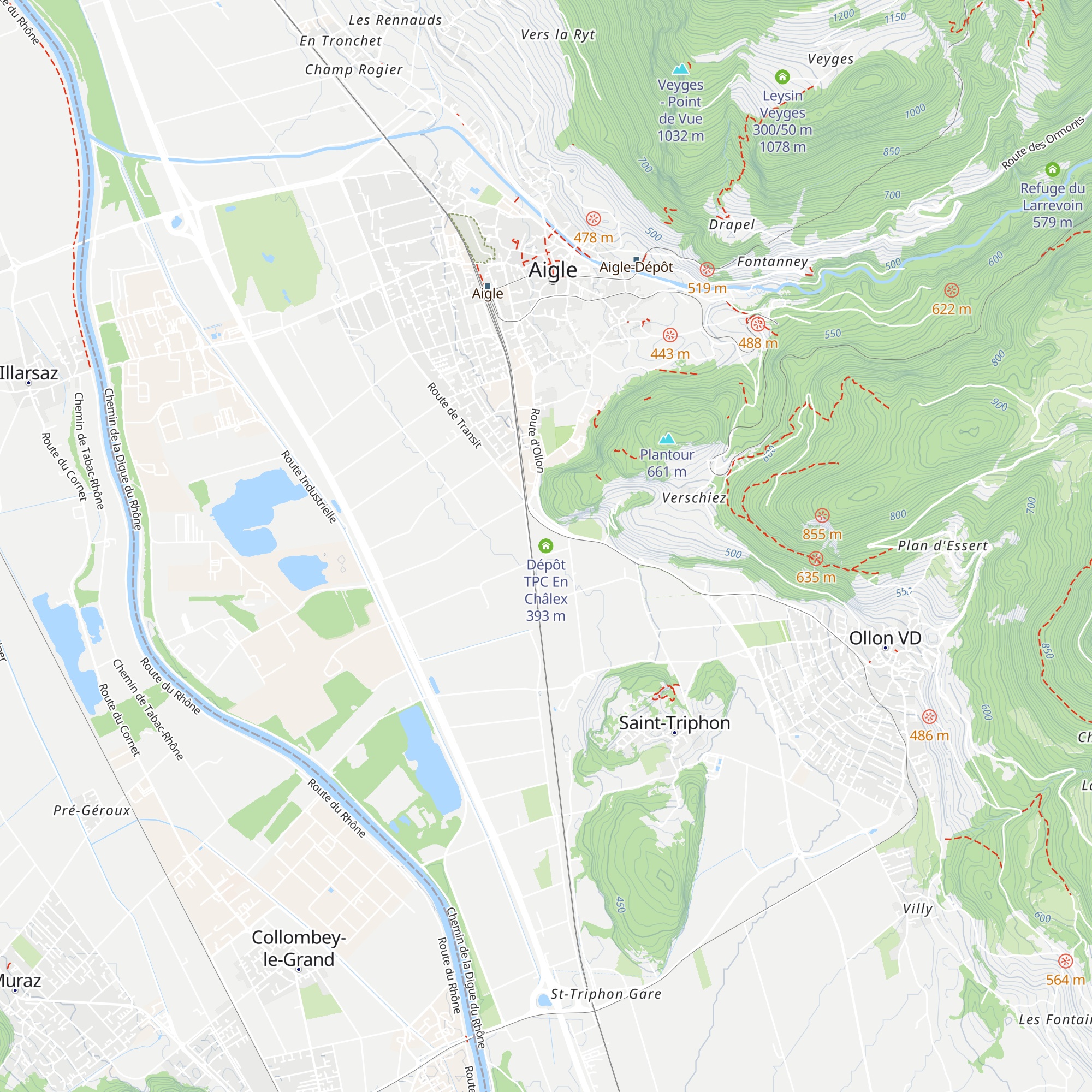 Dépôt TPC En Châlex map
