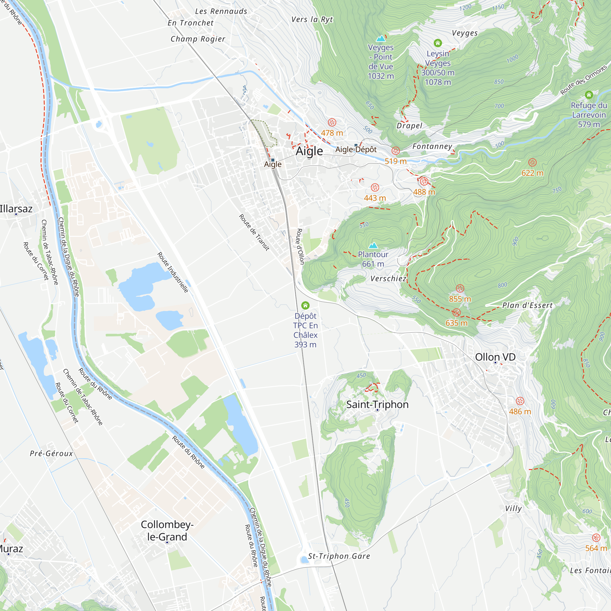 Dépôt TPC En Châlex map