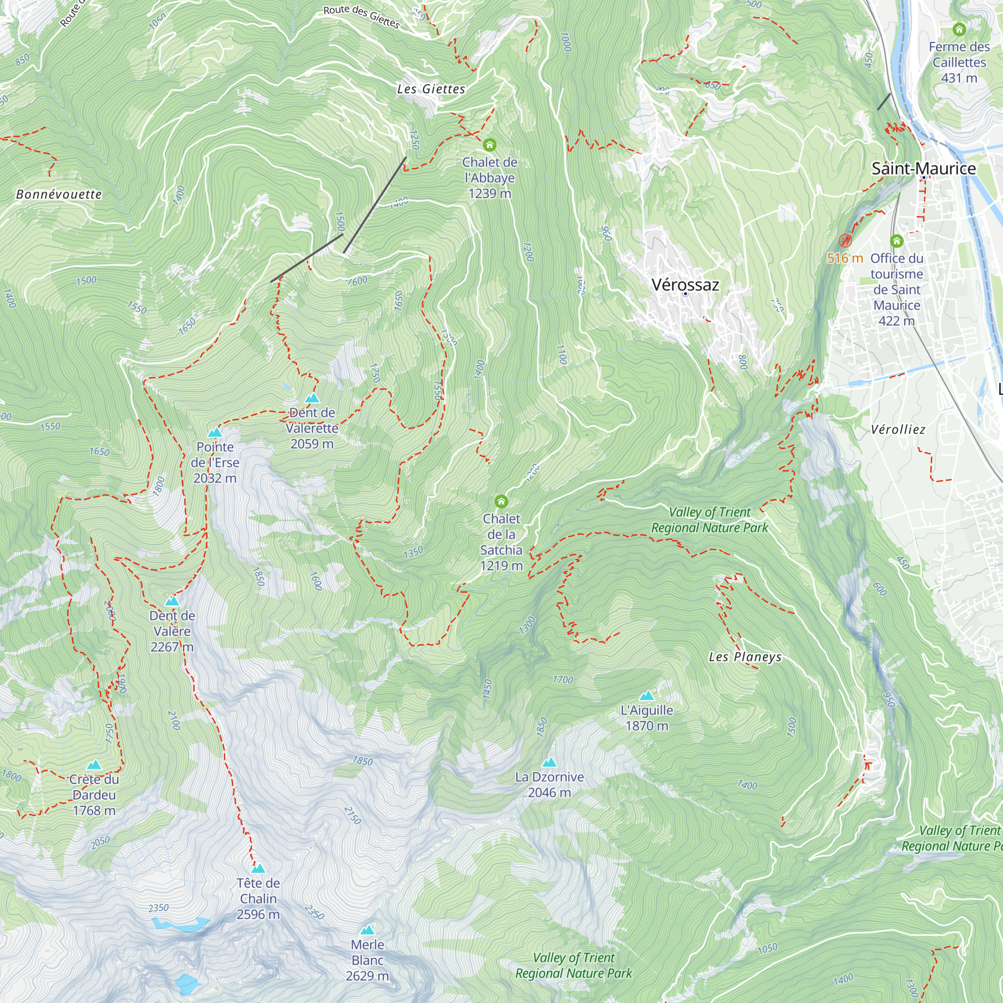 Chalet de la Satchia map