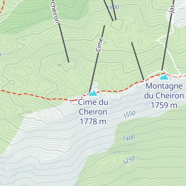 Map of Cime du Cheiron